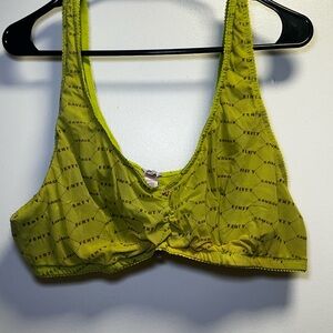 Savage X Fenty Neon Yellowish Green Bralette
